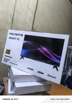 Original Polystar 32" Tv Hd Ready Smart Netflix Bluetooth Youtube Etc.