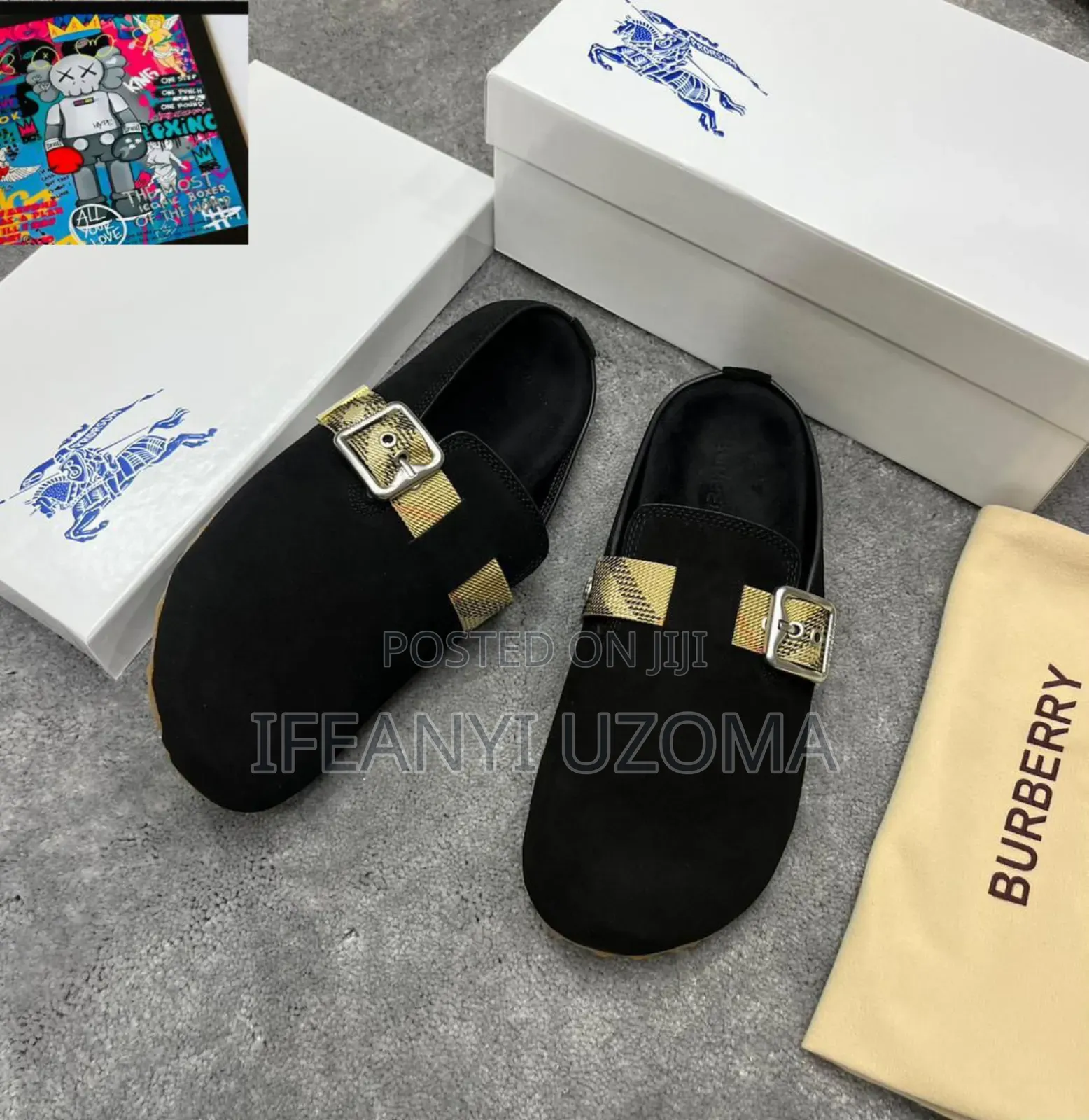 Original Buuberry Suede Urchin Clogs