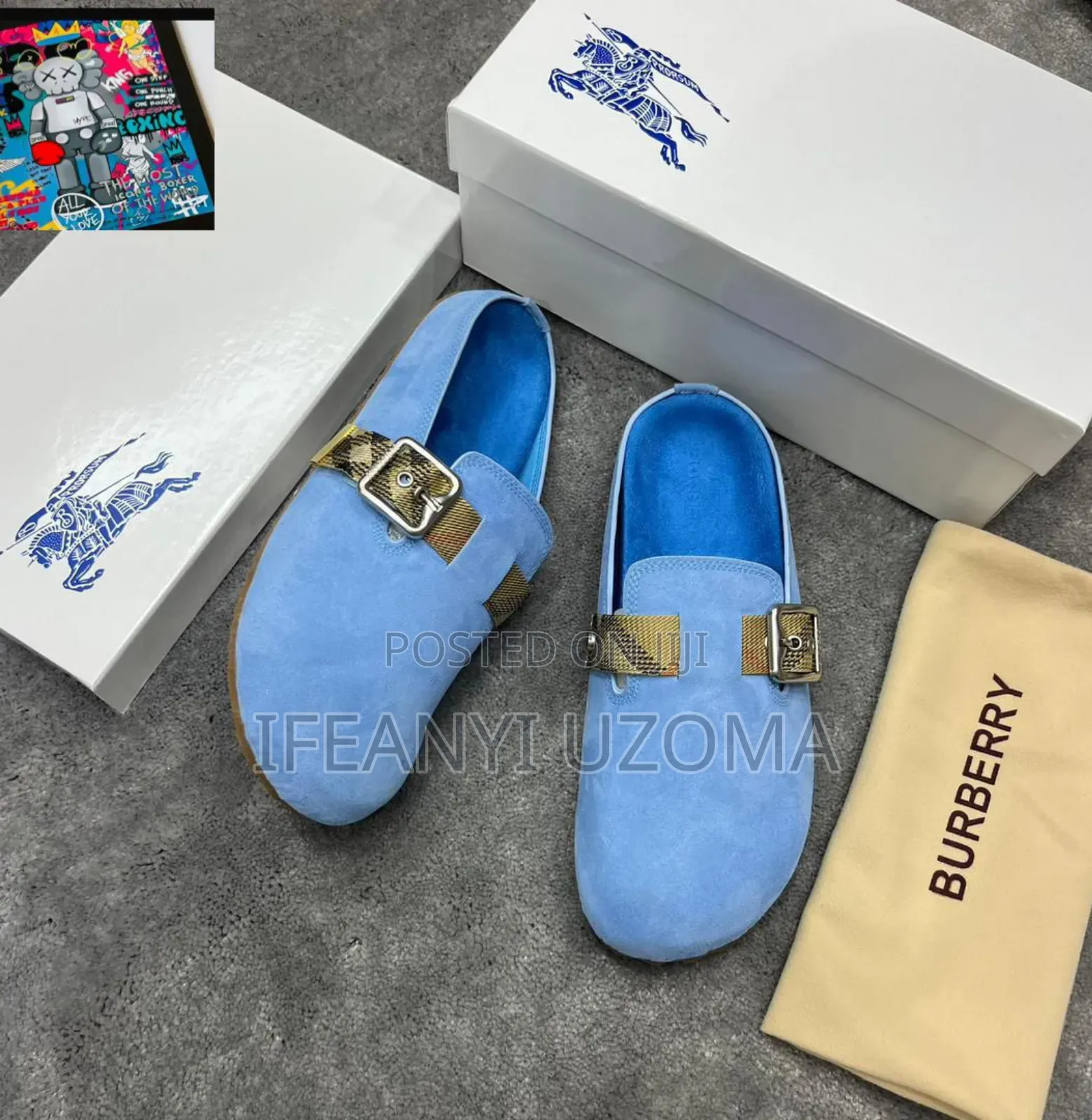 Original Buuberry Suede Urchin Clogs