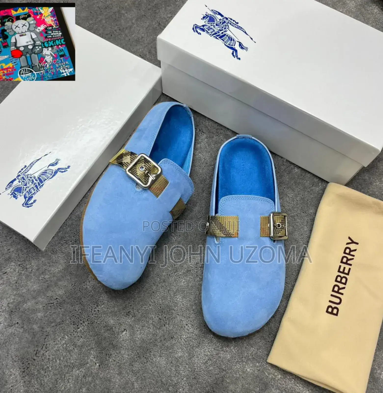 Original Buuberry Suede Urchin Clogs