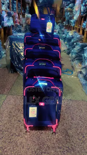 Set of 5 Sky Express Paded Trolly Box