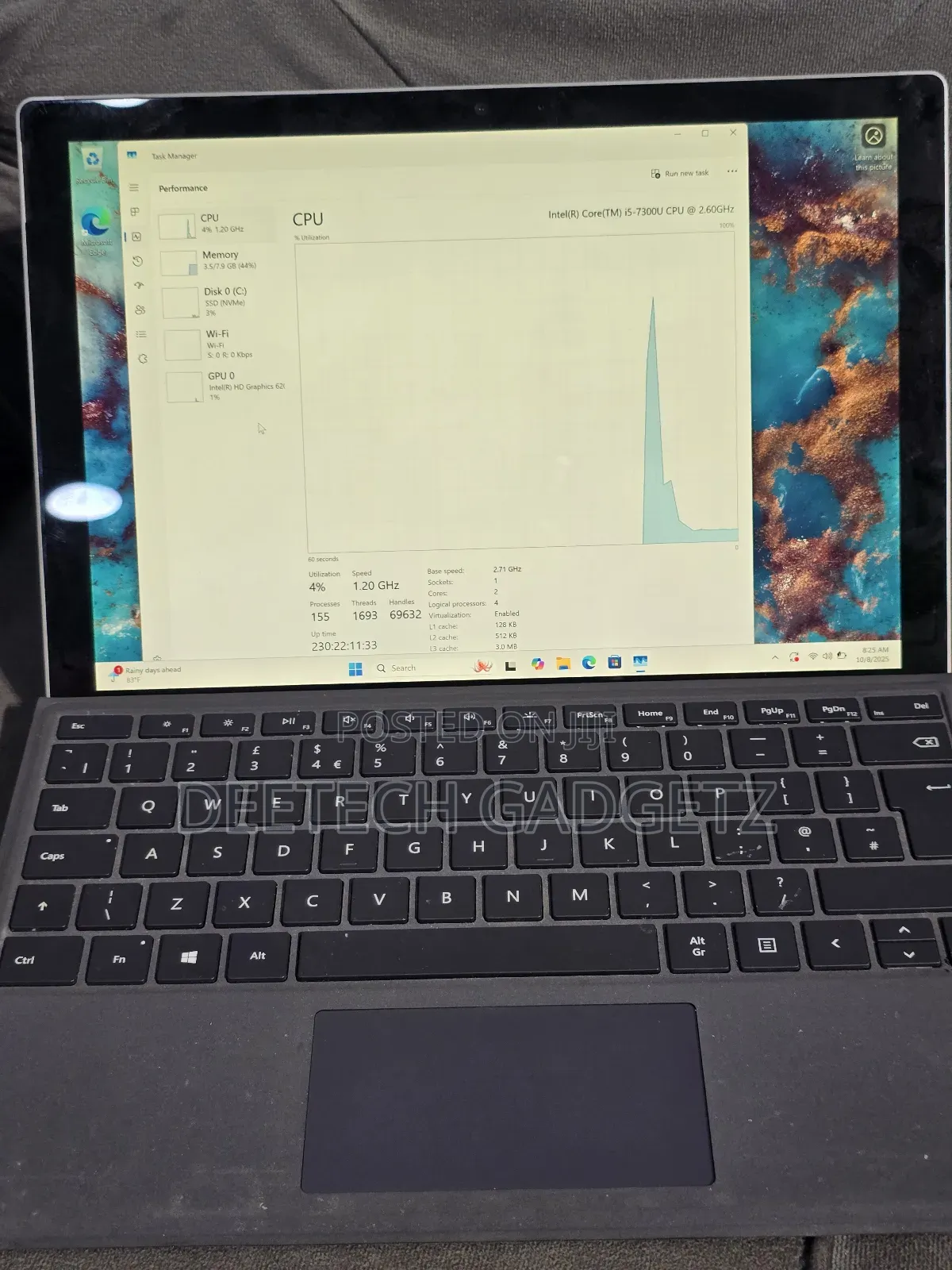 Laptop Microsoft Surface Pro 5 8GB Intel Core i5 SSD 256GB