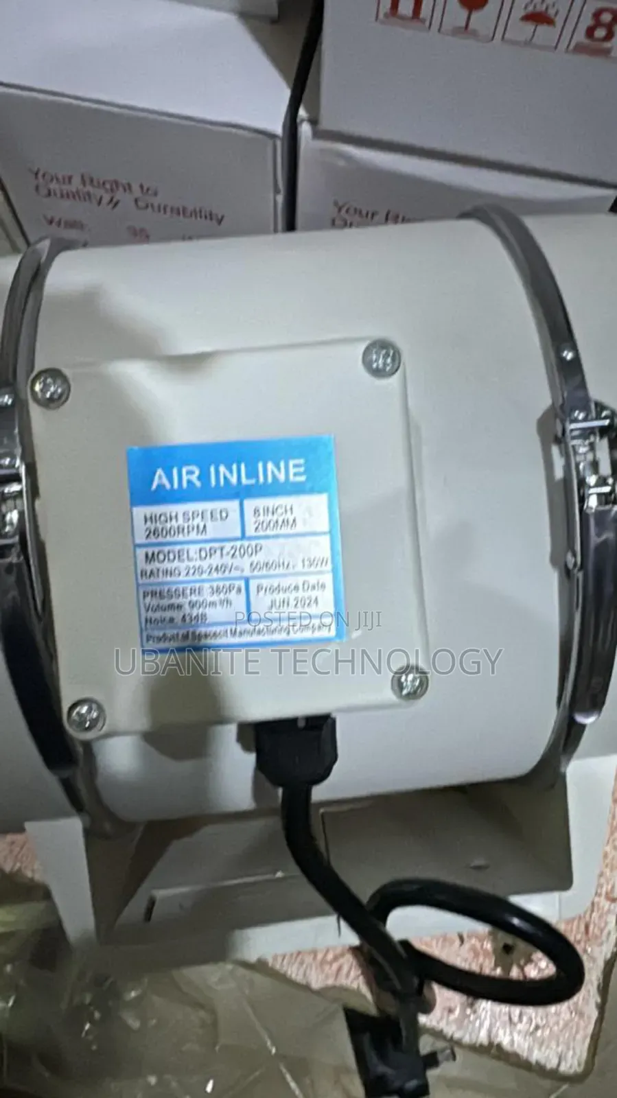 8" Inline Ducting Fan