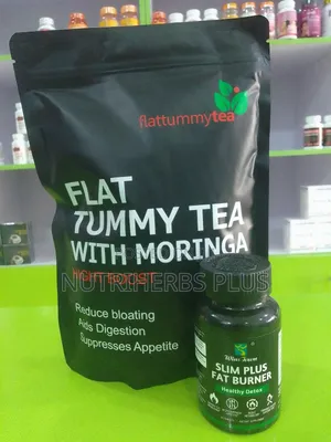 Wins Town Slim Plus Fat Burner+Flat Tummy Tea With Moringa