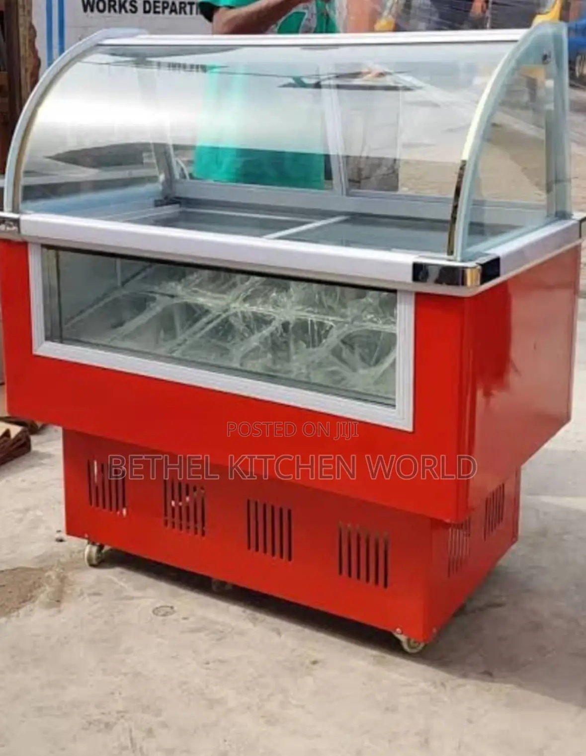 Ice Cream Display Freezer 12 Pan