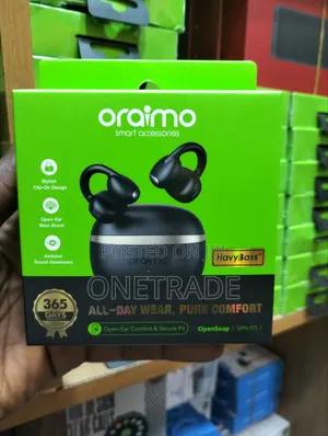 Oraimo Opensnap N Clip-on Open-Ear True Wireless Earbuds (Opn-373