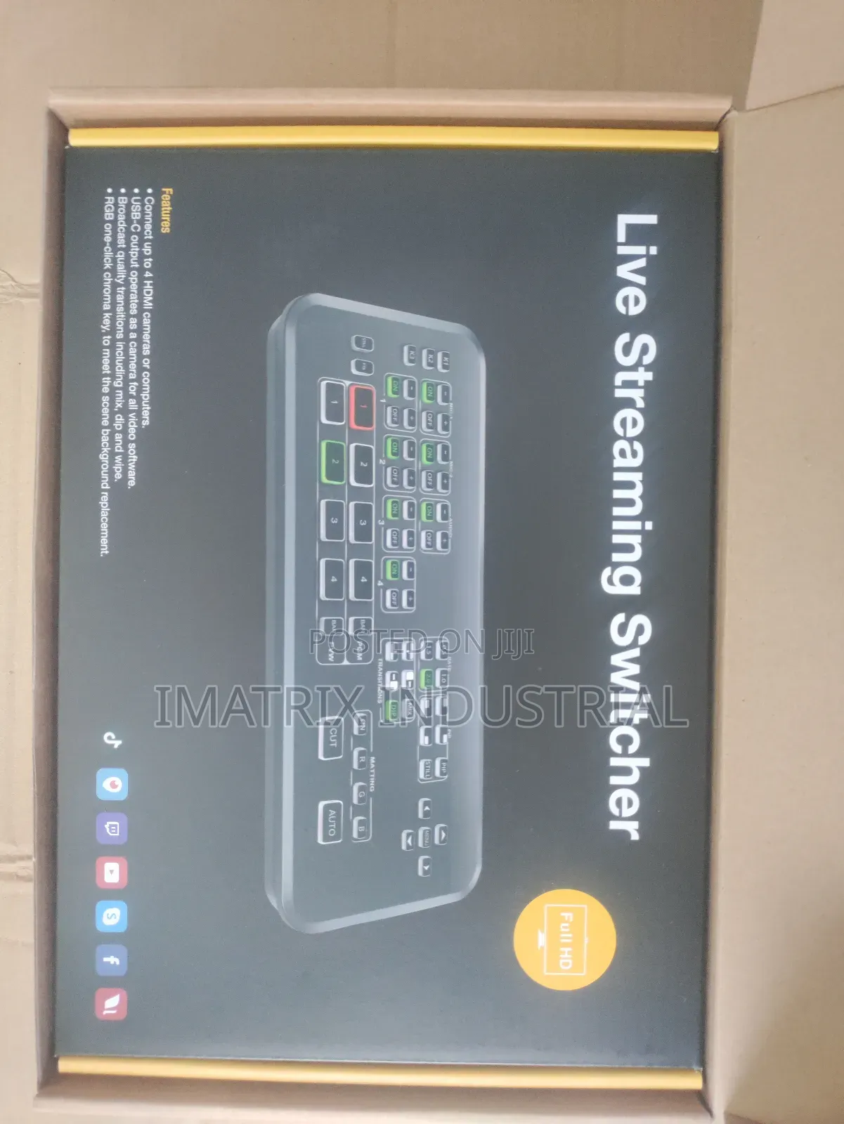 4channels Hdmi Live Streaming Switcher Video Mixer