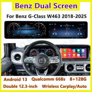 Mercedes Benz G-class Gwagon Car Android Multimedia System Dual Screen