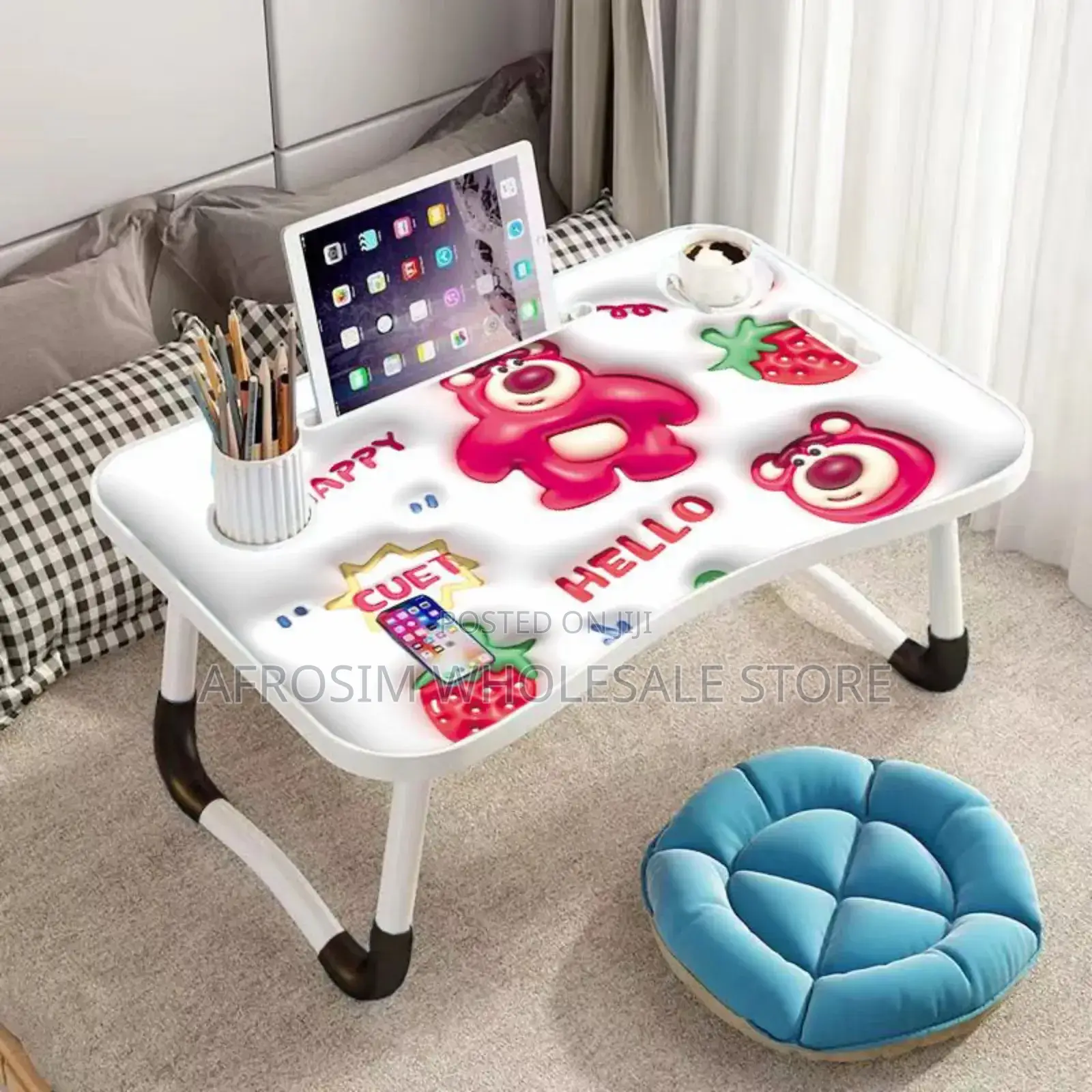 Bed, Chair, Side, Support Table