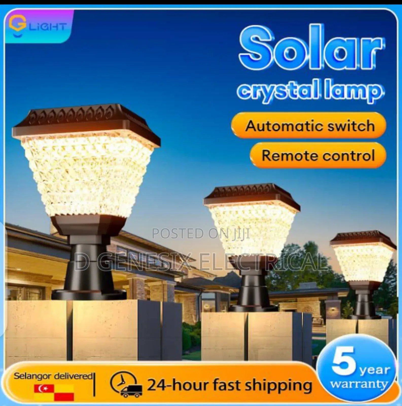 Solar Fence Light