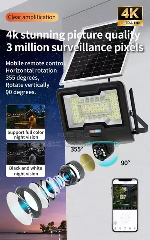 600w 4g Solar Floodlight PTZ Camera