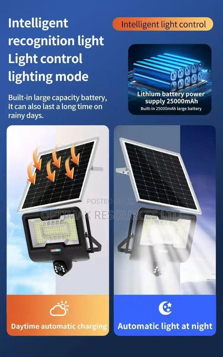 600w 4g Solar Floodlight PTZ Camera