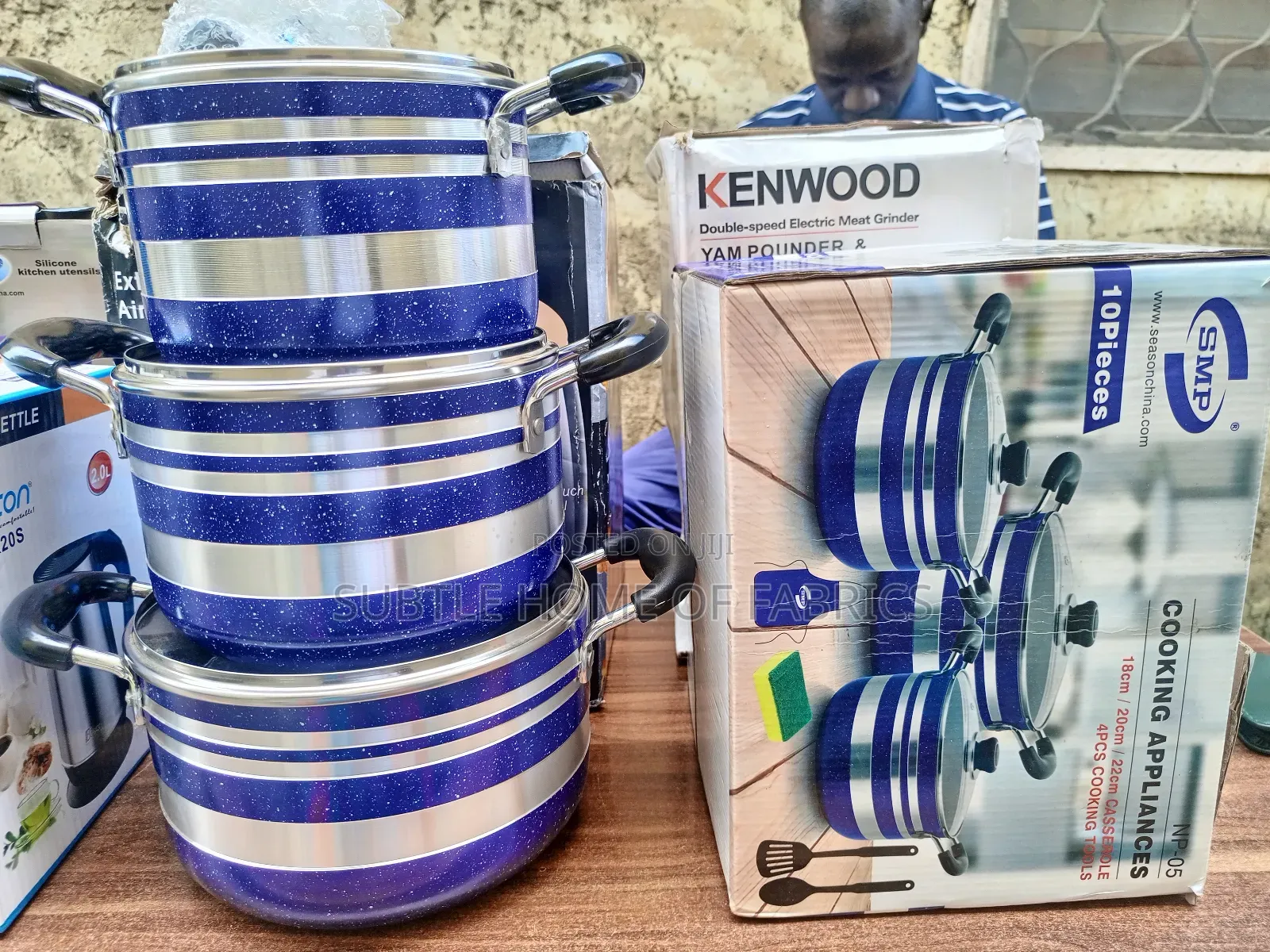 Durable 10-Piece Non-Stick Cooking Pot Set
