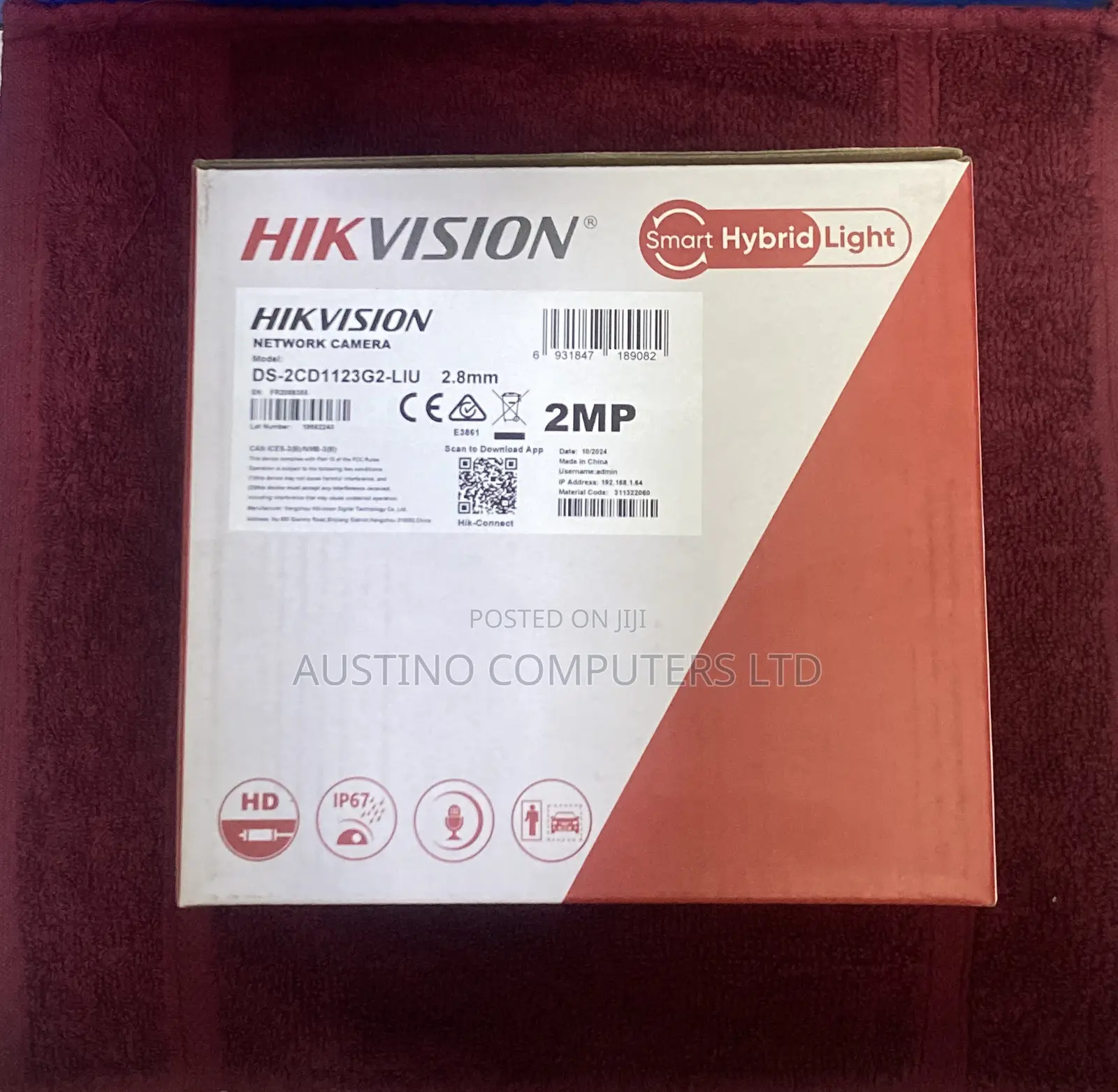 Hikvision Network Camera 2mp Indoor