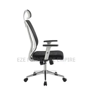 White Backrest Butterfly Ergonomic Chair