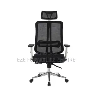 White Backrest Butterfly Ergonomic Chair