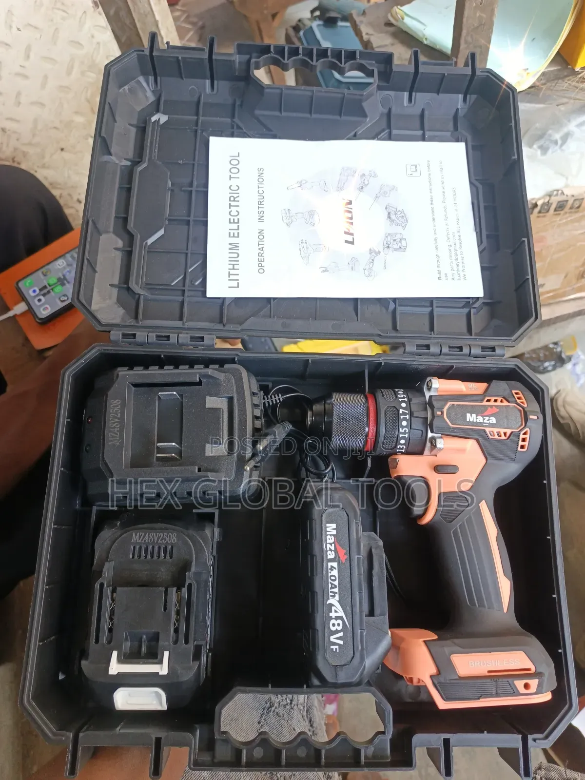 48volt Maza Brushless Cordless Drill