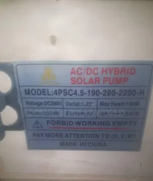 3hp Golden House Solar Pump