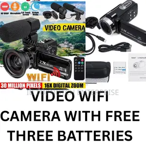 Capture Every Detail – Digital Wi-Fi Camera With Mic Three Batteries