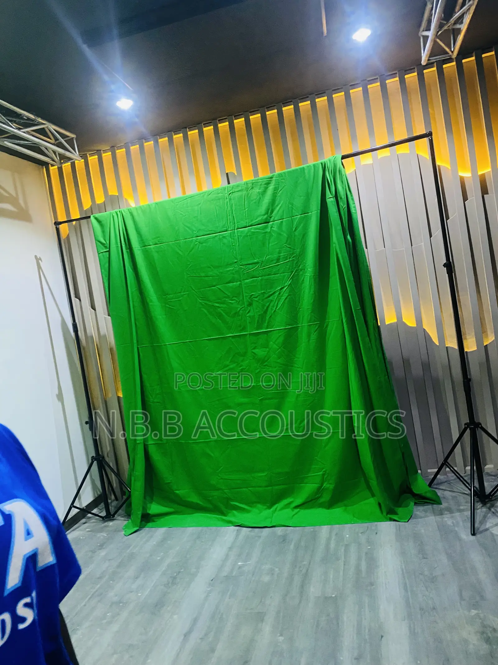 Green Background Studio Setup
