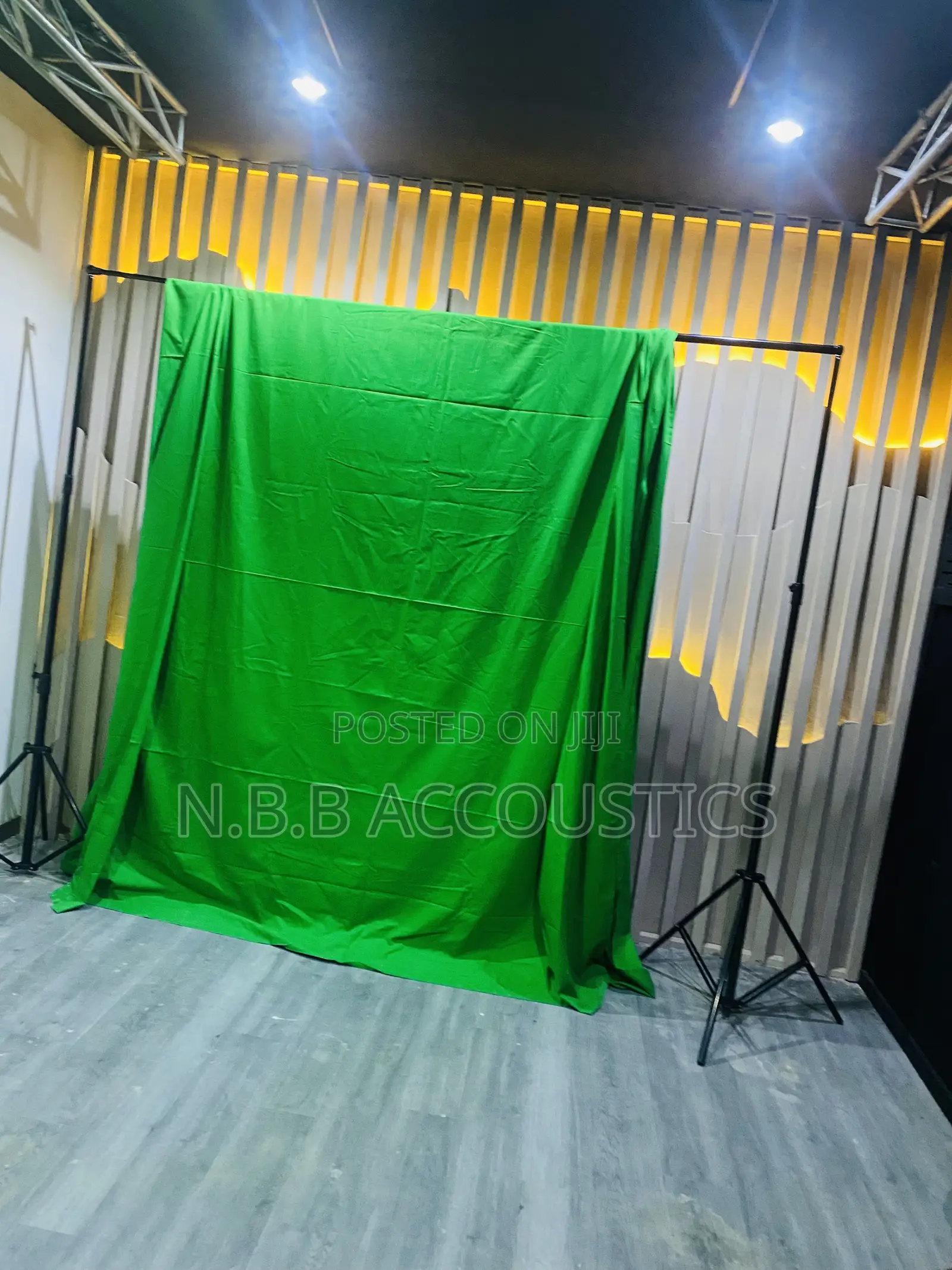Green Background Studio Setup