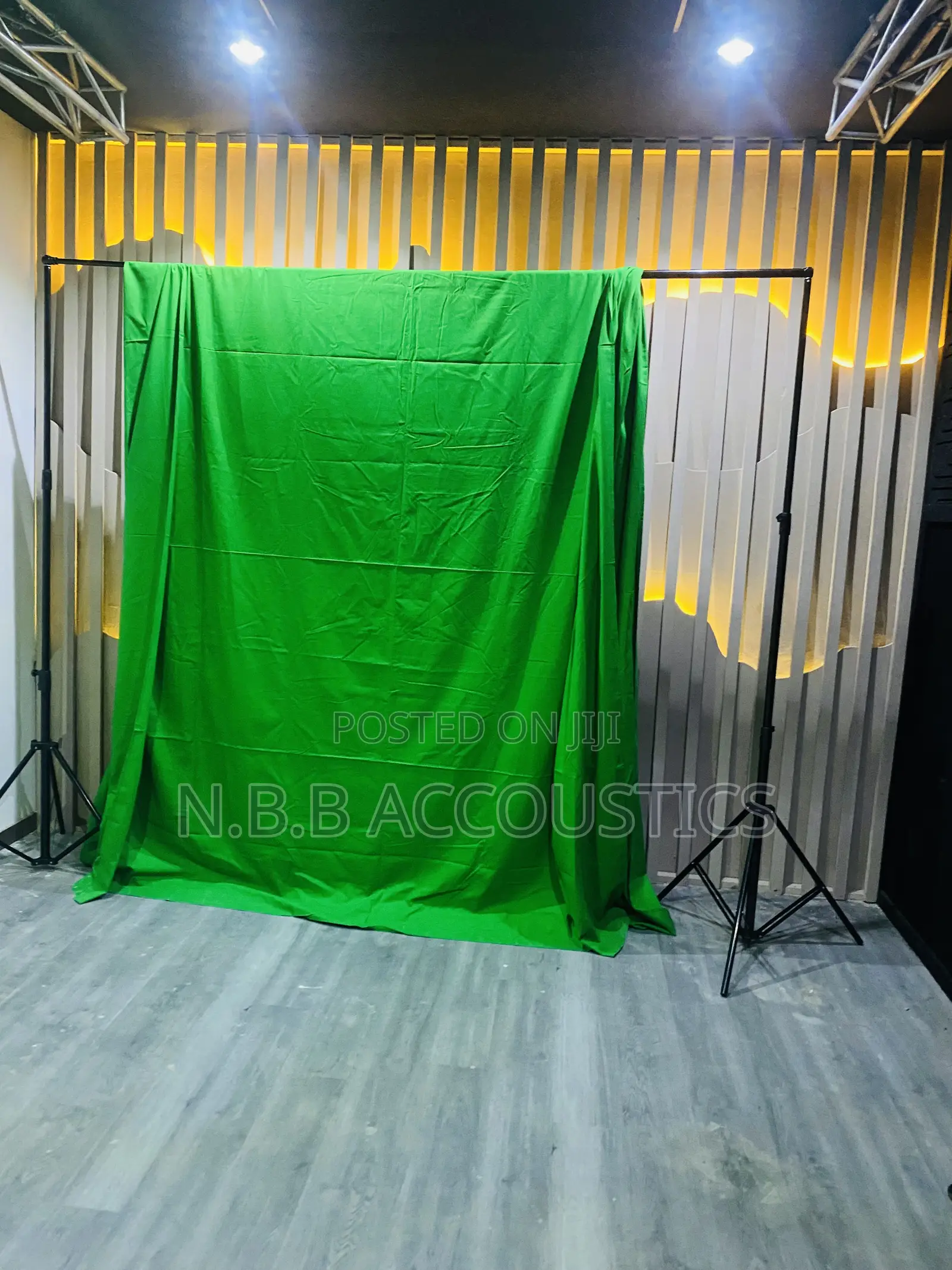 Green Background Studio Setup