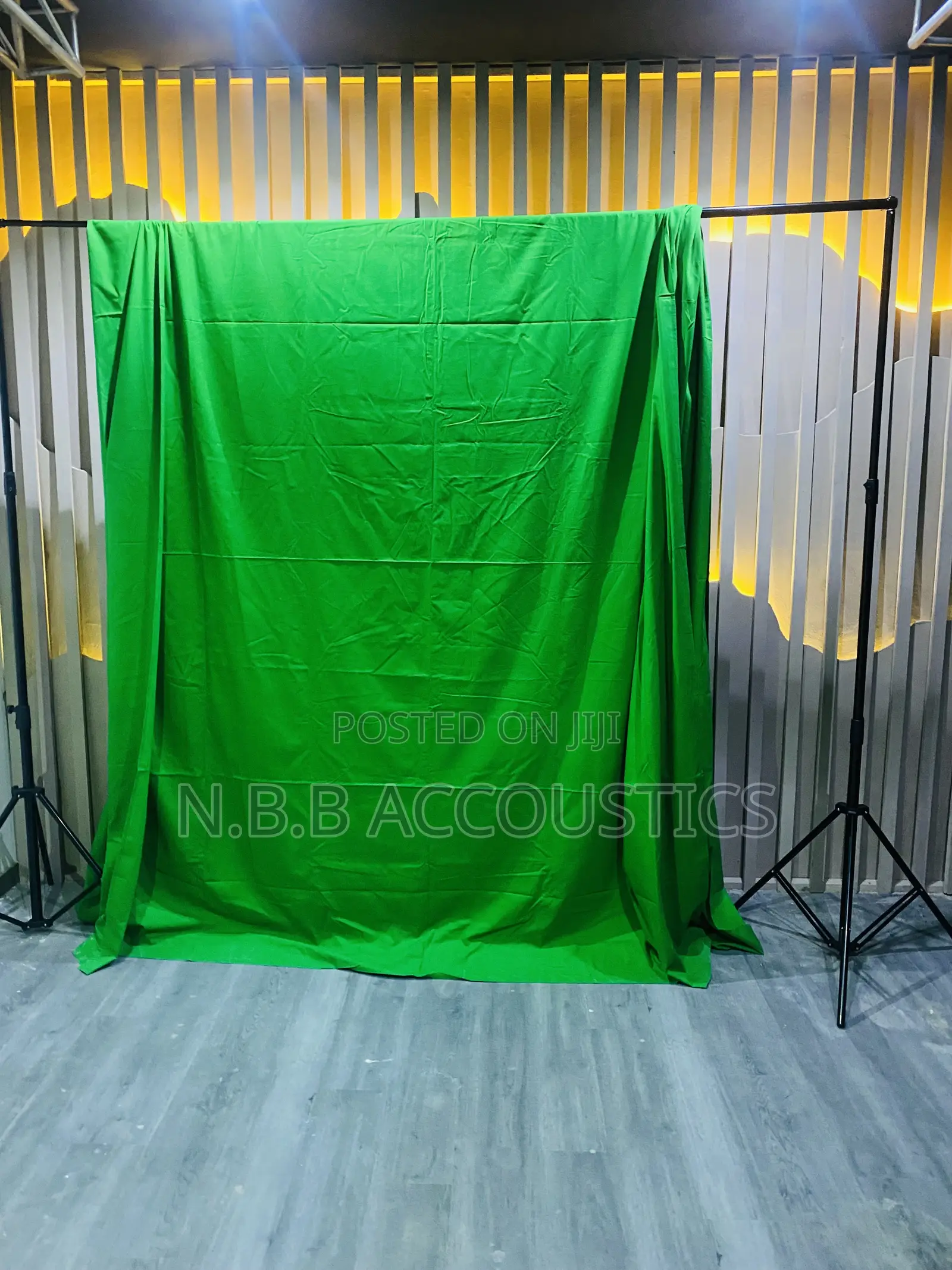 Green Background Studio Setup