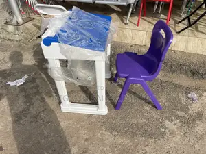 Plastic Desk and Chairs