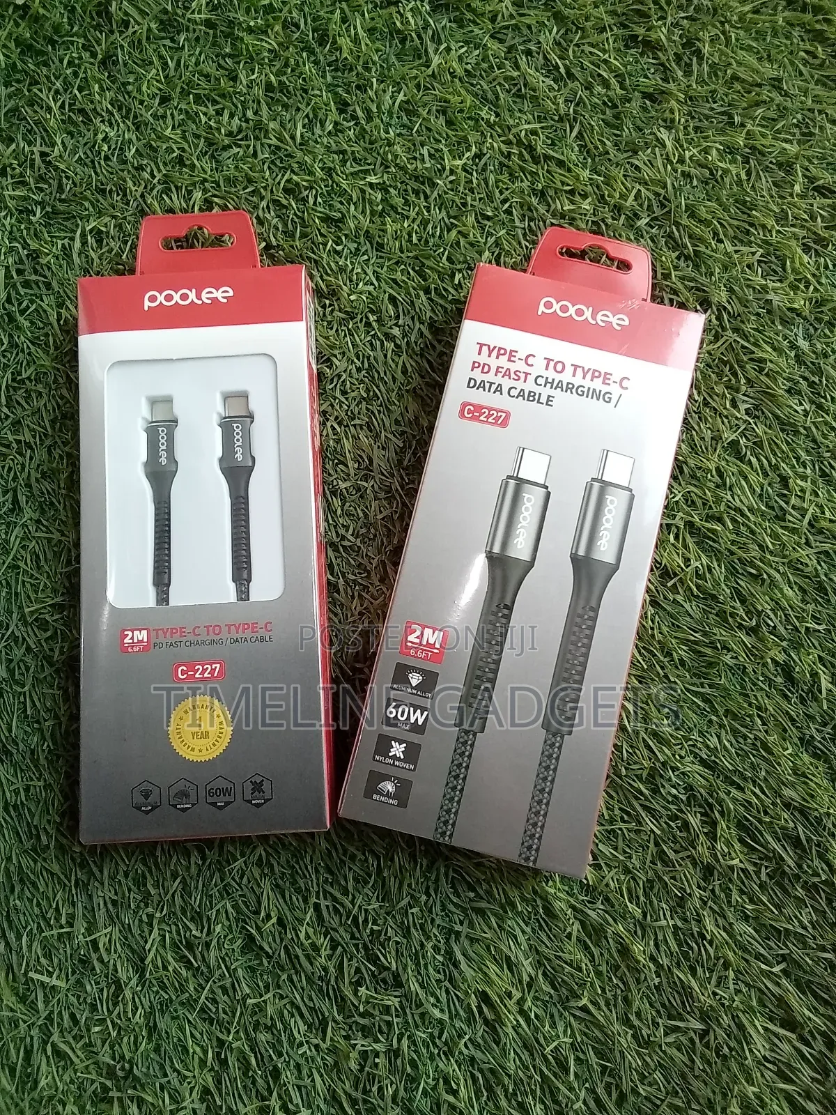Poolee Type C to Type C 2m Cable