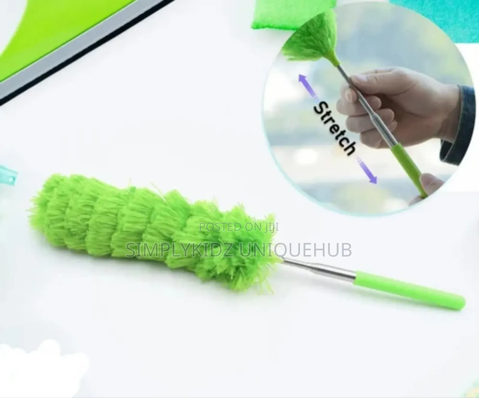 Microfibre Duster With Adjustable Long Handle for Cleaning
