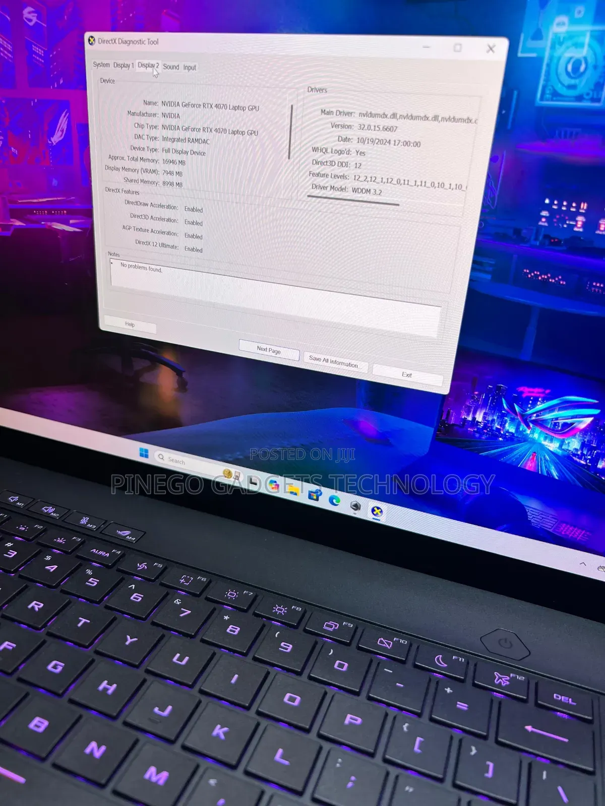 Laptop Asus ROG Zephyrus G16 16GB Intel Core Ultra 9 SSD 1T
