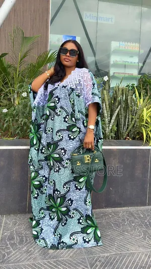 Ankara Bubu Dress – Free Size Elegant African Wear