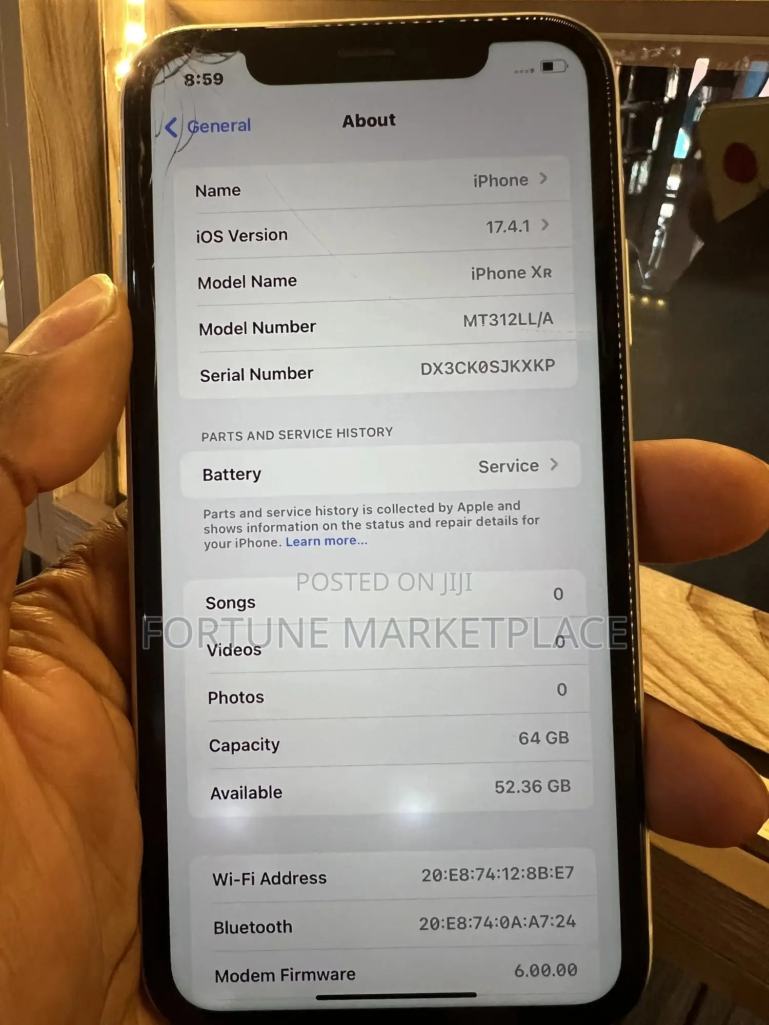 Apple iPhone XR 64 GB White