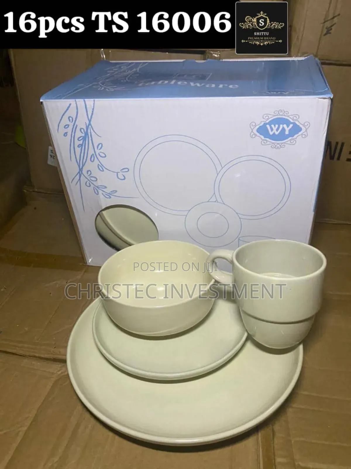 Solid Stoneware Dinner Plate Set 16pcs