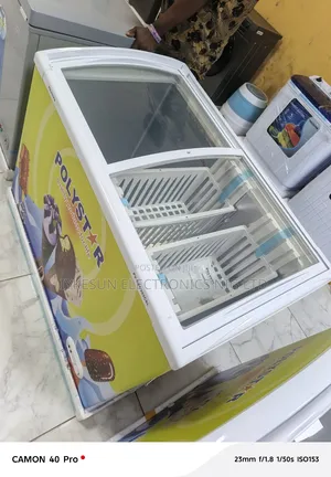 Original Polystar 315litters Showcase Freezer Glass Top (100%Copper)