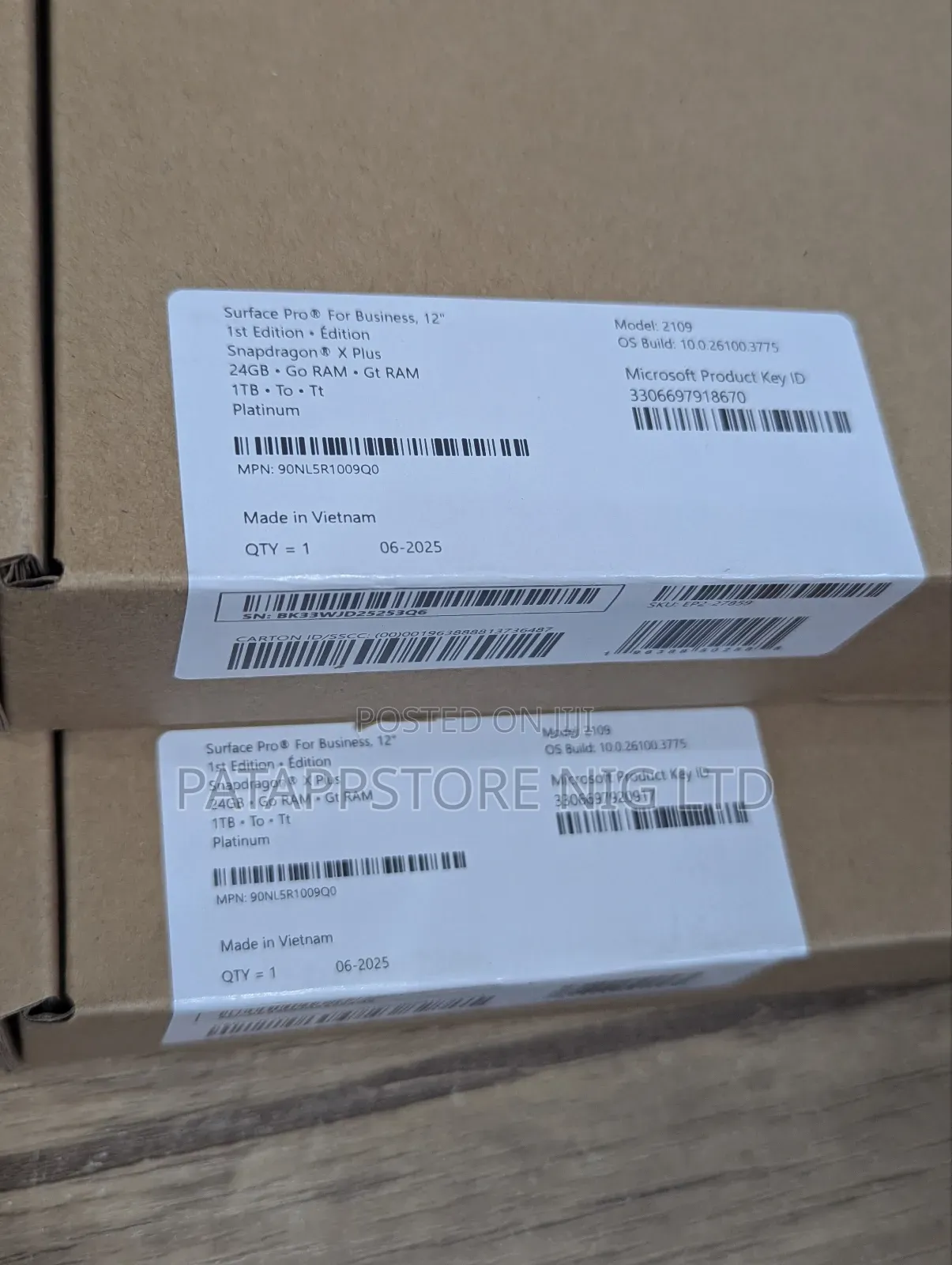 New Laptop Microsoft Surface Pro Copilot+ PC 12 24GB SSD 1T