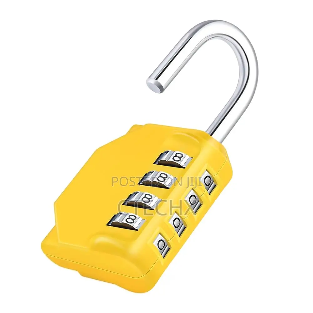 [2 Packs] Diyife 4-Digit Security Padlock (Yellow)