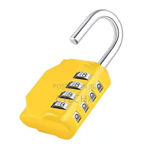 [2 Packs] Diyife 4-Digit Security Padlock (Yellow)