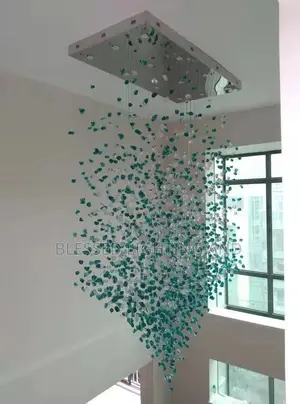 Luxury Modern Crystal Stone Hanging Chandelier Light for Living Room