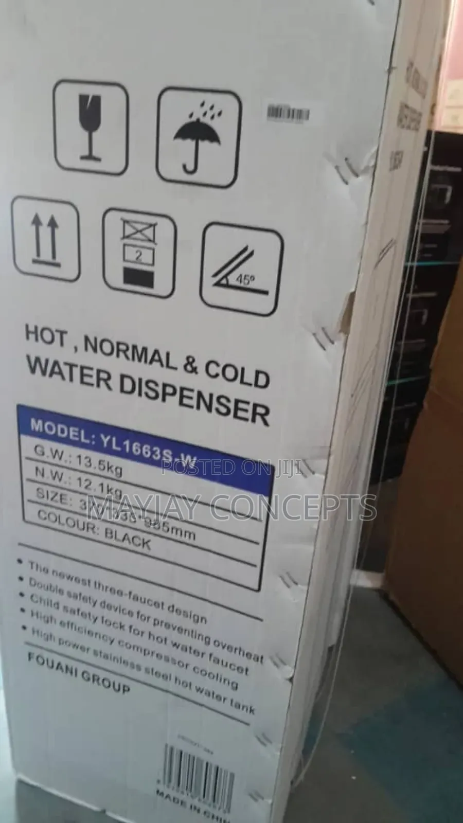 Maxi Water Dispenser-Hot●Cold●Normal Water Dispenser-Yl1663s-W