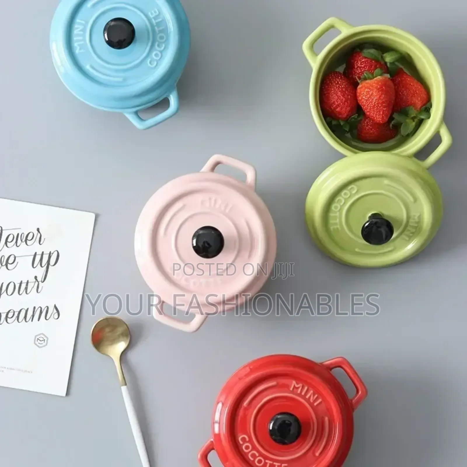 High Quality Coloured Ceramic Ramekins With Cover