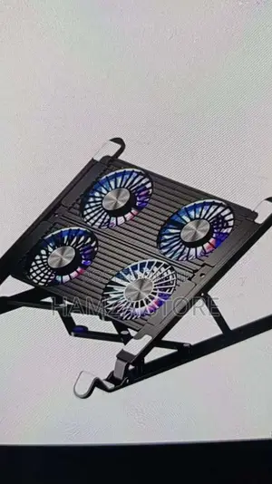 Steel Laptop Stand With 4 Cooling Fans