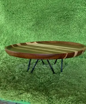 30cm Acasia Round Wooden With Iron Stand-