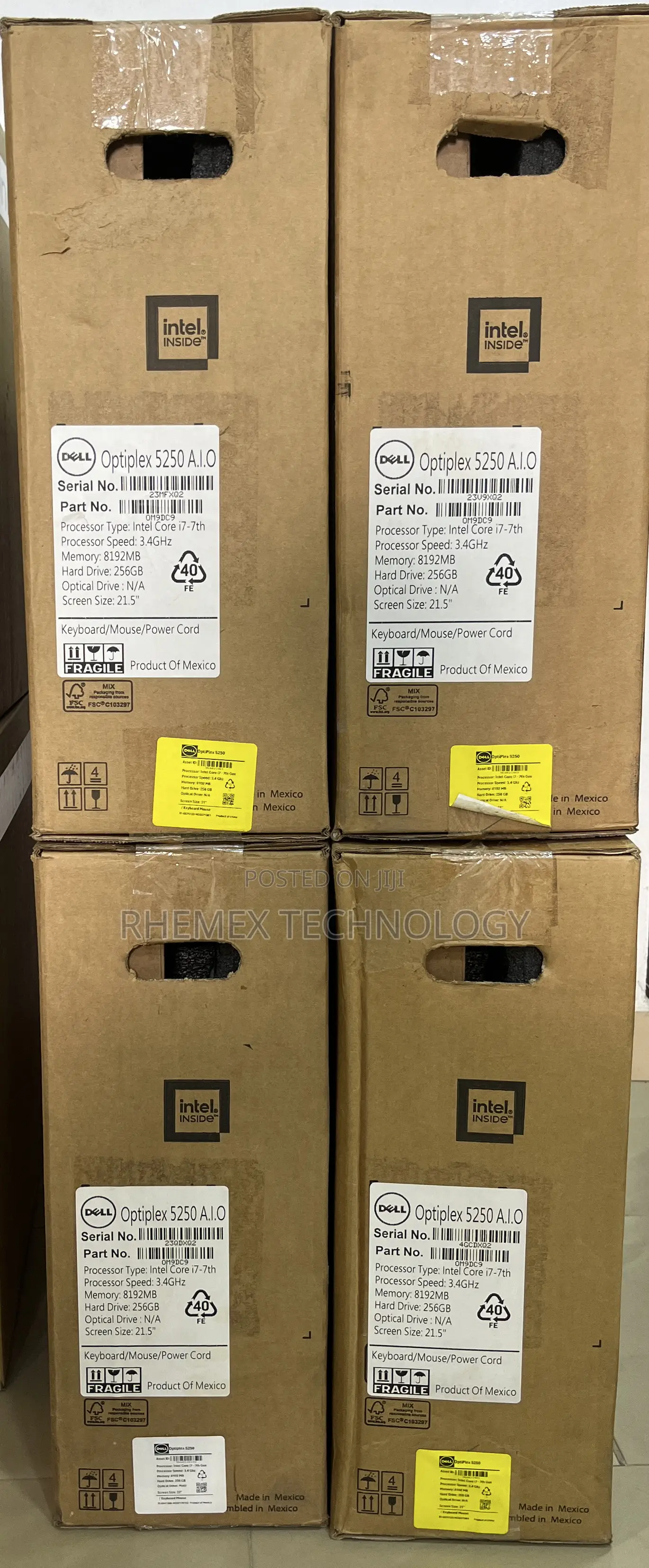 New Desktop Computer Dell OptiPlex 5250 8GB Intel Core I7 SSD 256GB