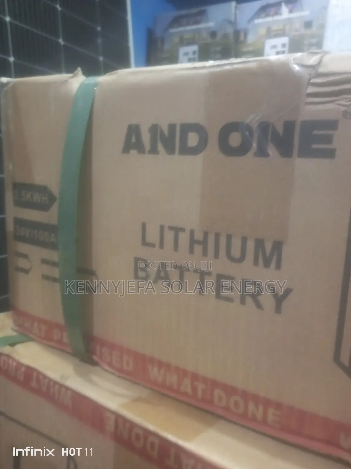 2.5kwh Lithium Battery and One Solar Available.