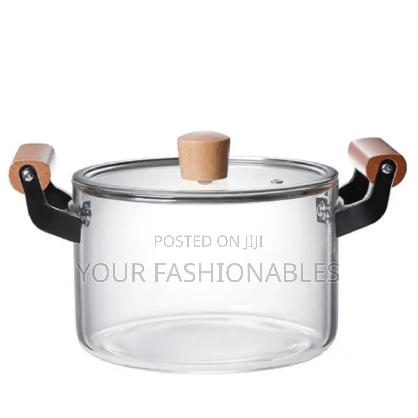 3.5 Litres Borosilicate Glass Cooking and Serving Pot
