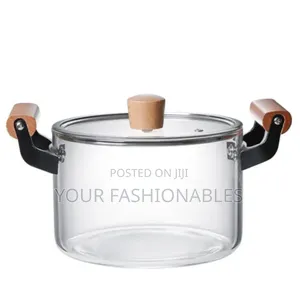 3.5 Litres Borosilicate Glass Cooking and Serving Pot