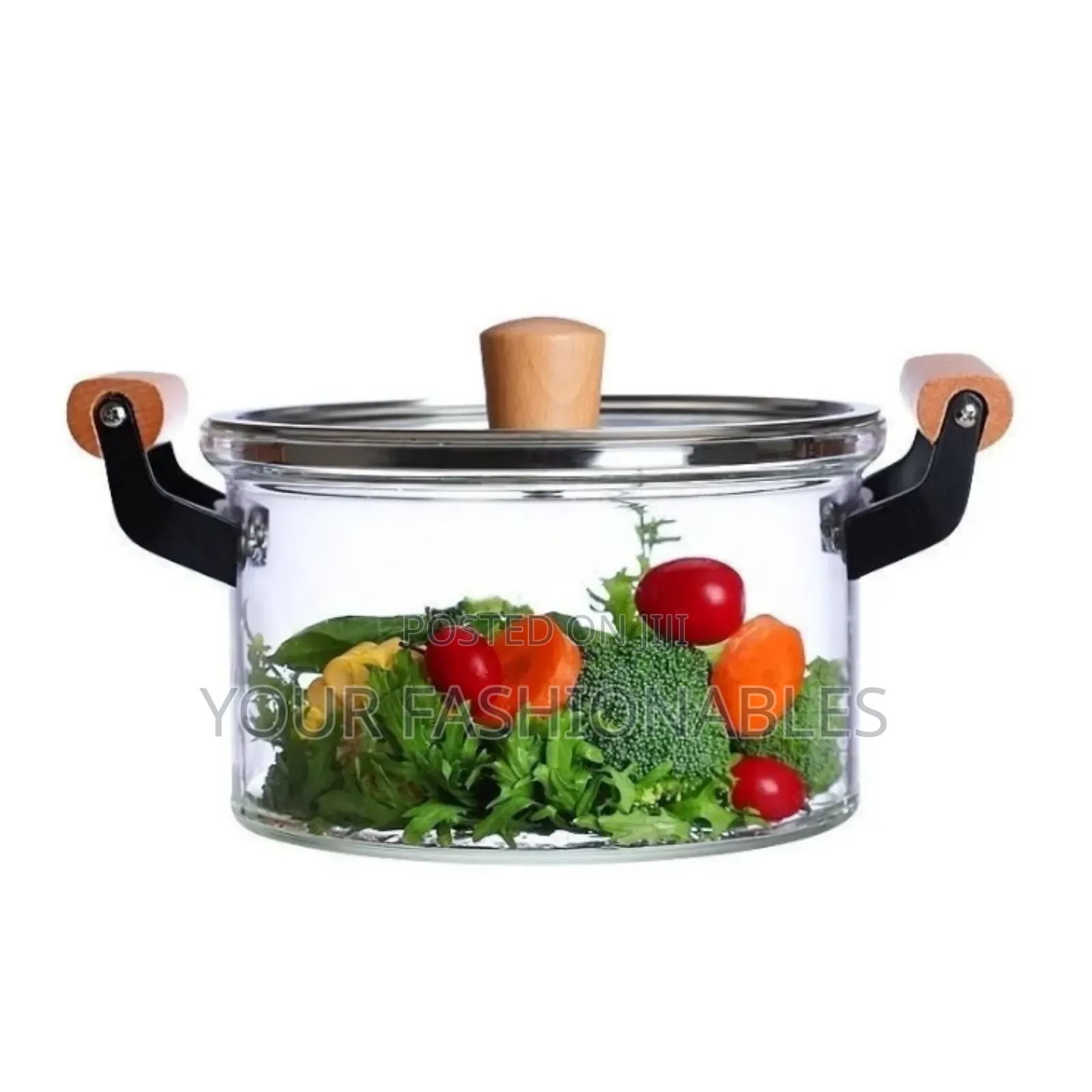 3.5 Litres Borosilicate Glass Cooking and Serving Pot