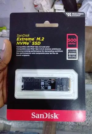 500gb Sandisk Extreme M.2 2280 Nvme Pcie Gen 4.0 Internal SSD