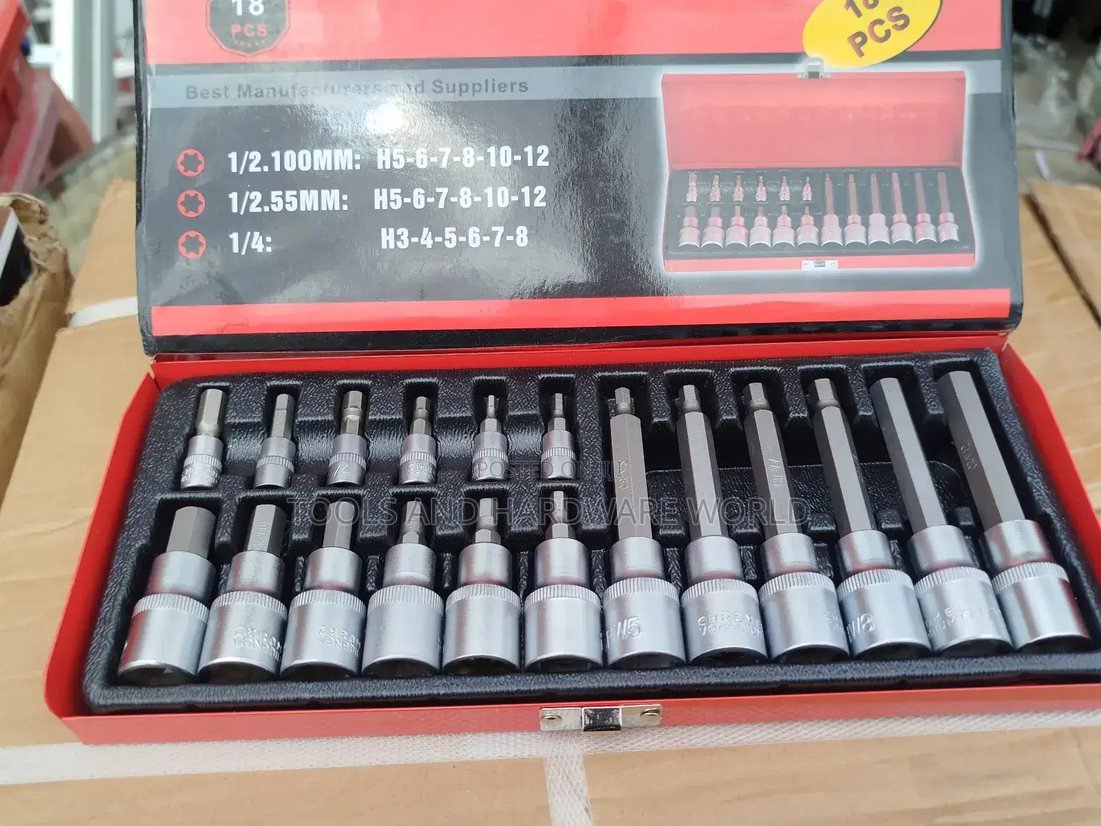 18pcs Allen Key Socket Set